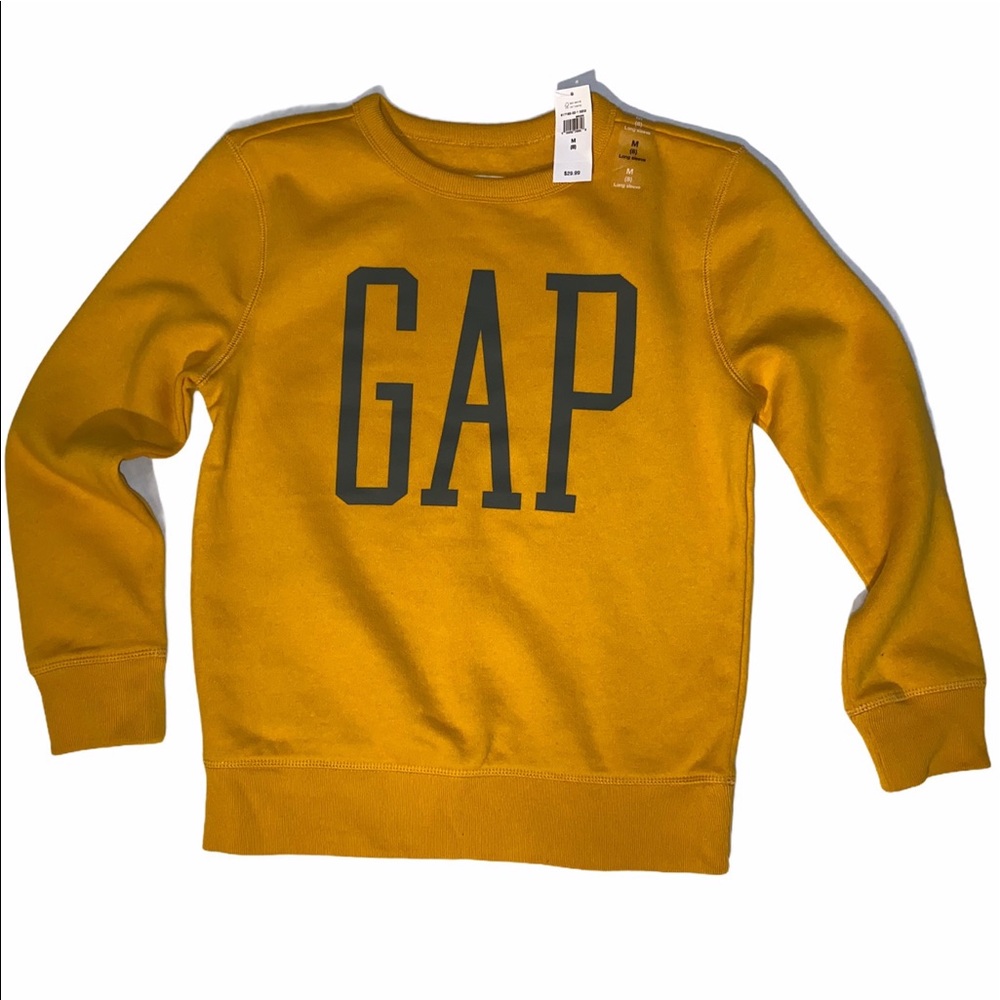 Gap Factory Kids Logo Sweatshirt | M | Rugby Gold